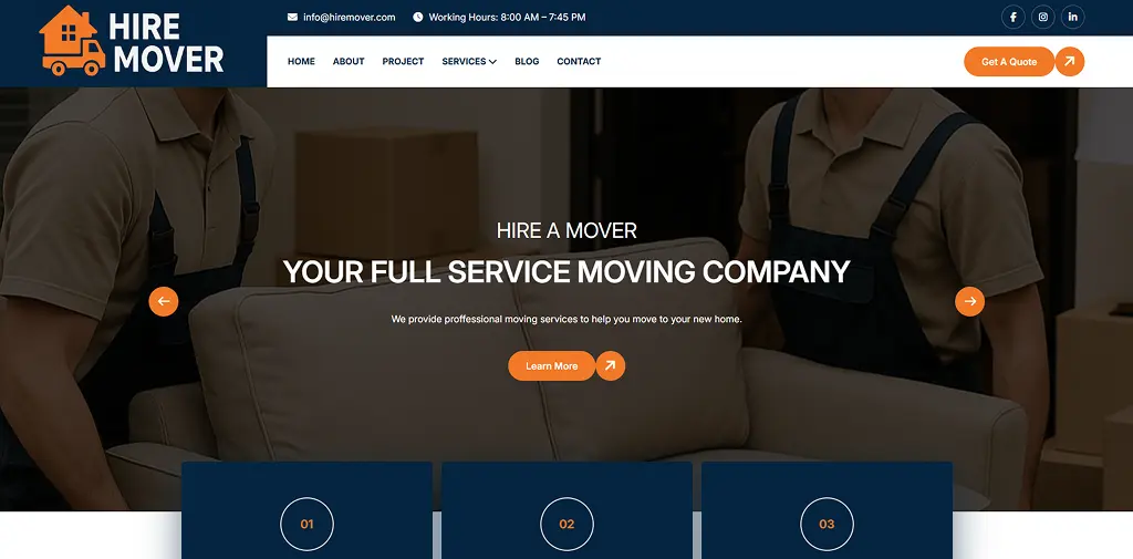 hire a mover project by Horizon Services