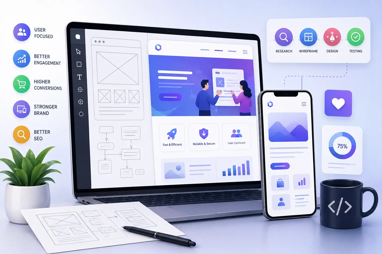 Key Advantages of Working with Professional UI/UX Design Services