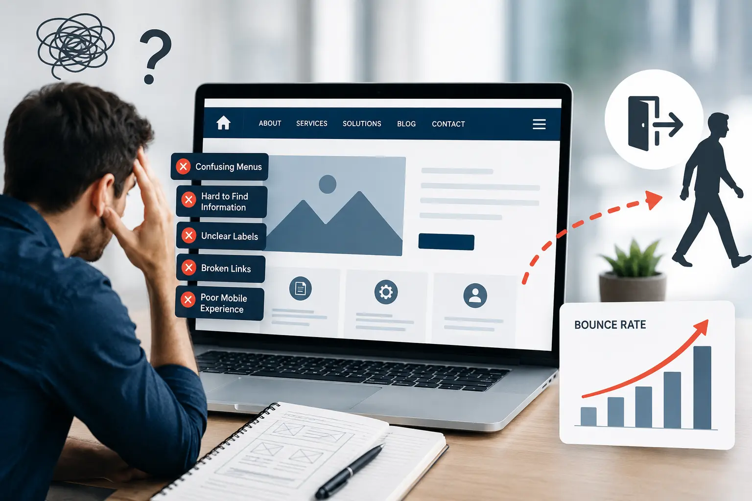 How Poor Website Navigation Can Lead to Higher Bounce Rates