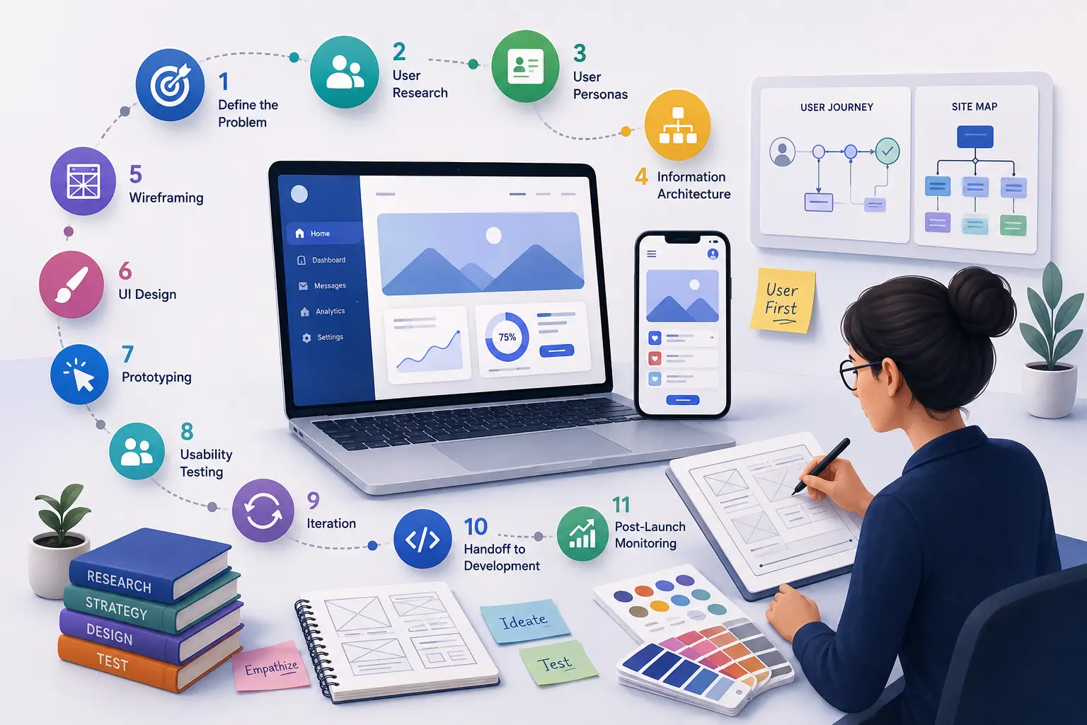 Step-by-Step UI/UX Design Process for Creating High-Performing Digital Products
